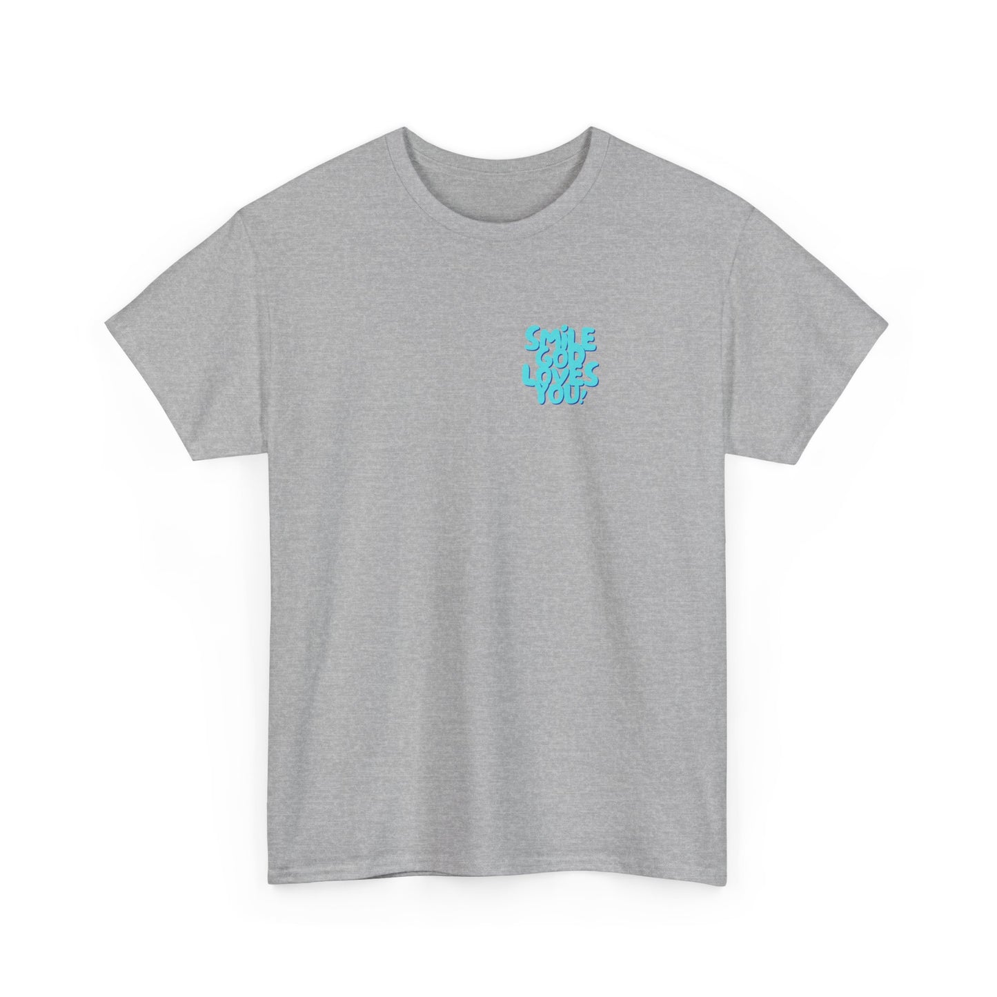 Smile God Loves You Bubble Letter Tee