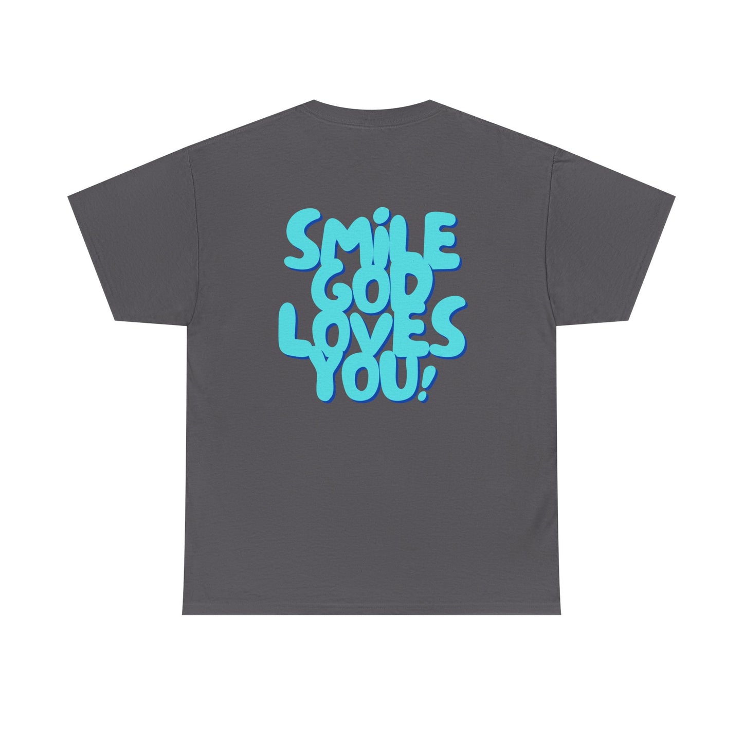 Smile God Loves You Bubble Letter Tee