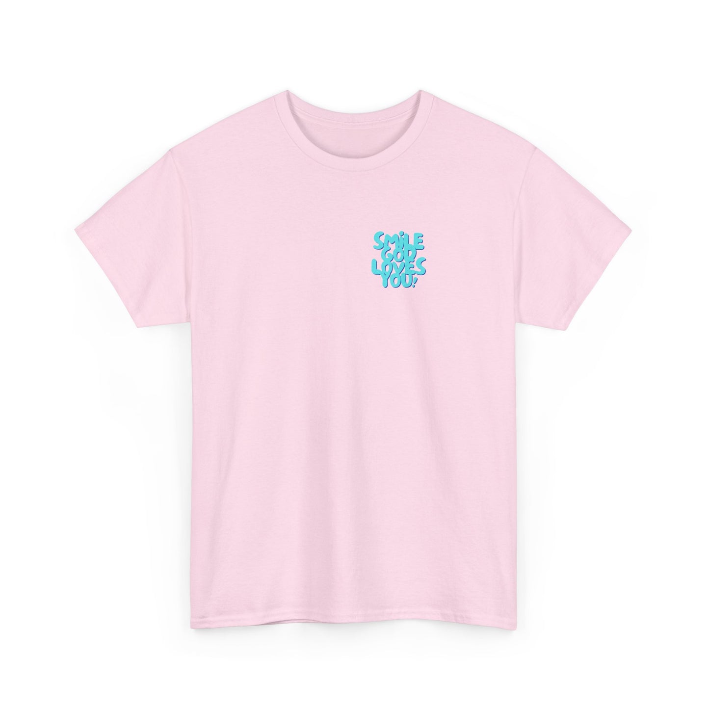 Smile God Loves You Bubble Letter Tee