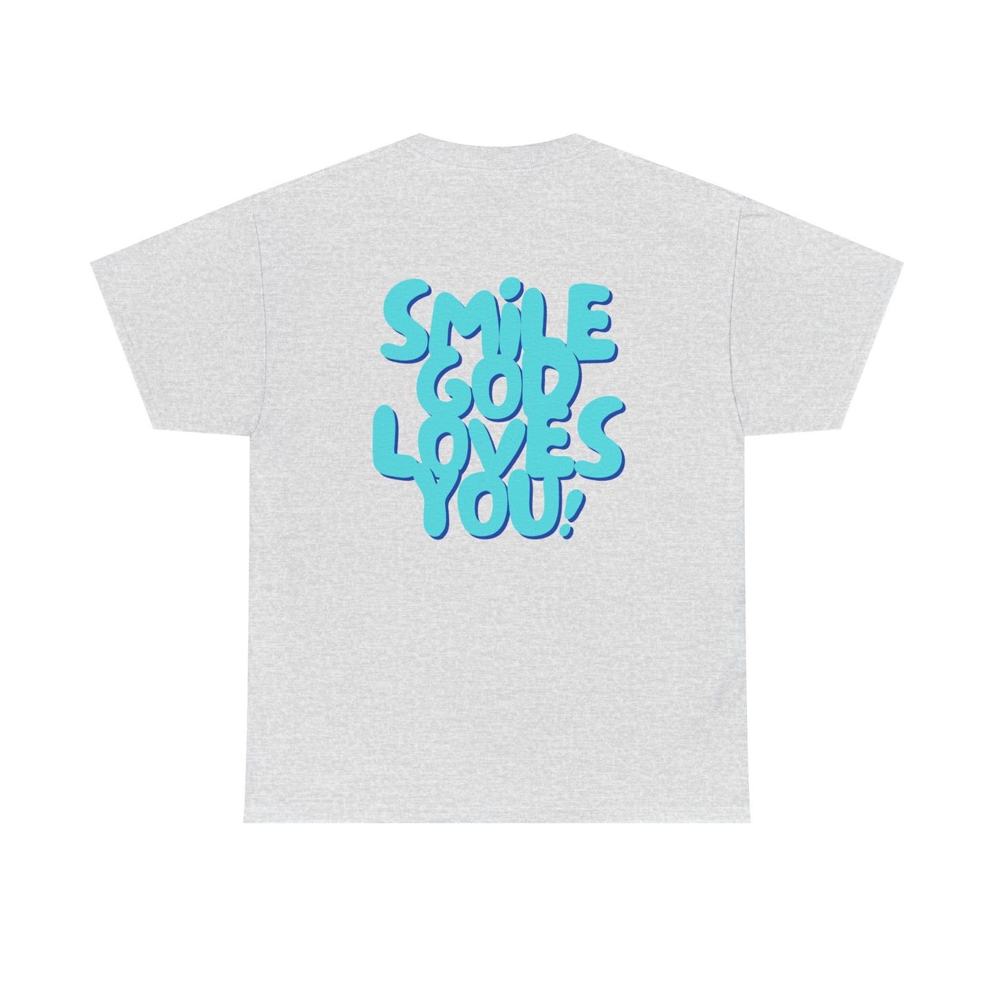 Smile God Loves You Bubble Letter Tee