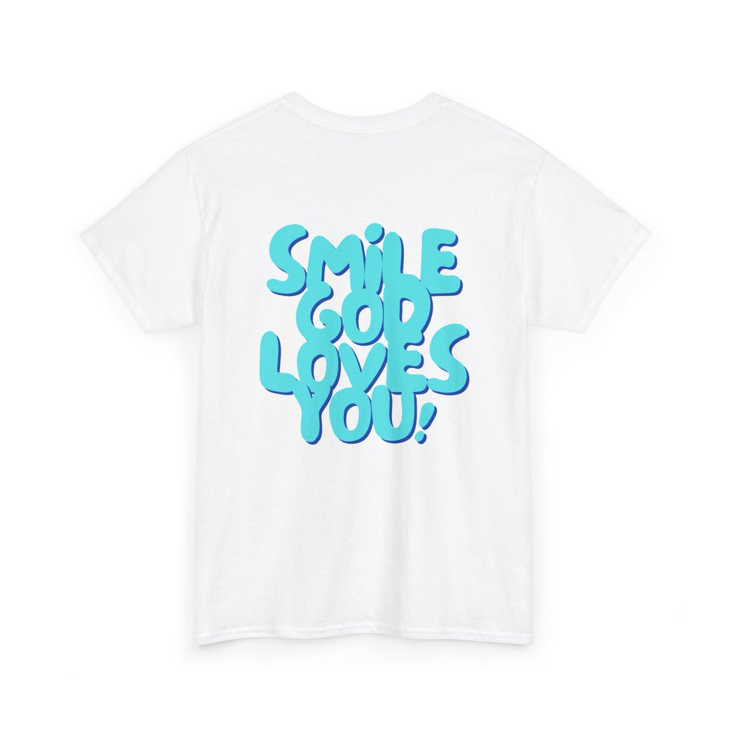Smile God Loves You Bubble Letter Tee
