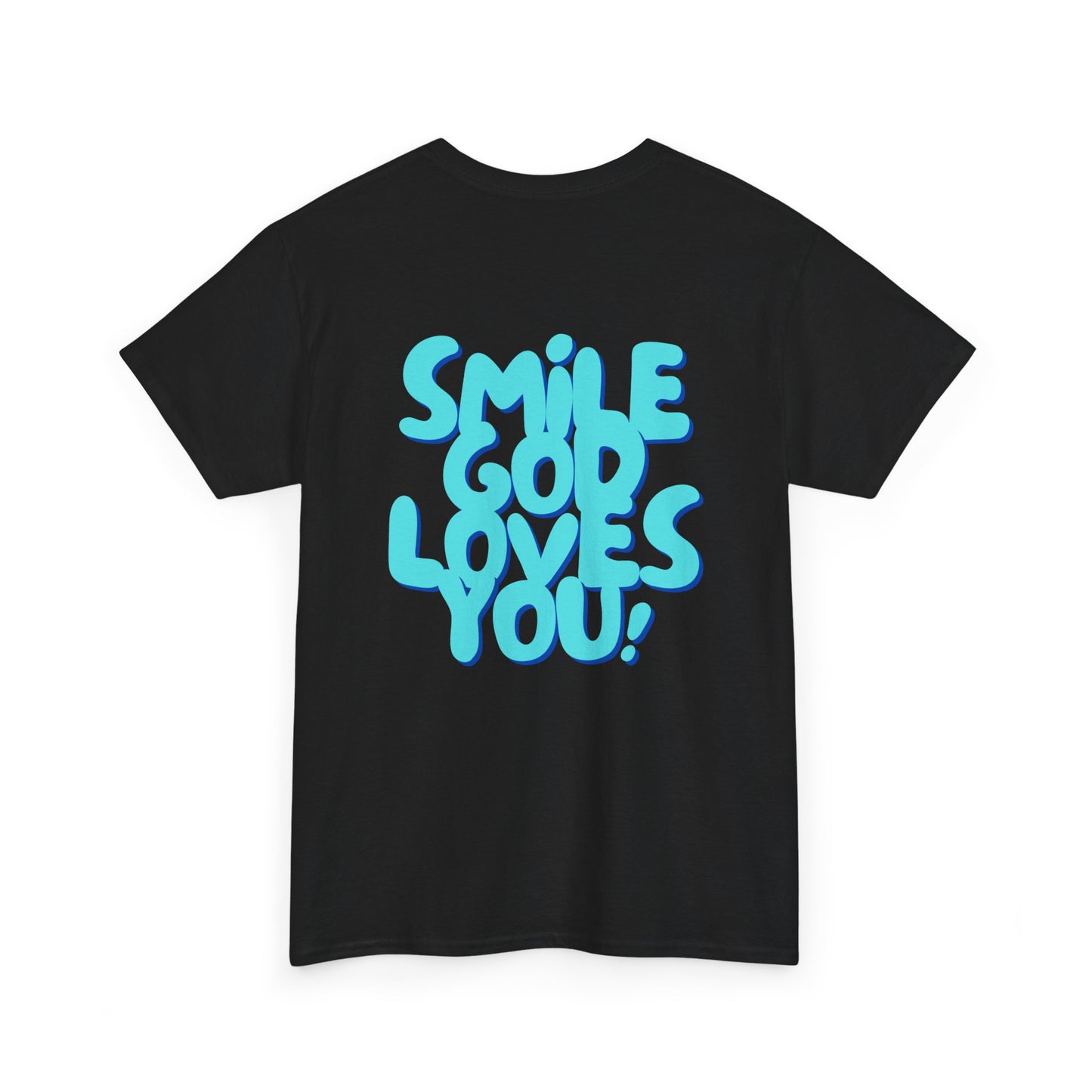Smile God Loves You Bubble Letter Tee