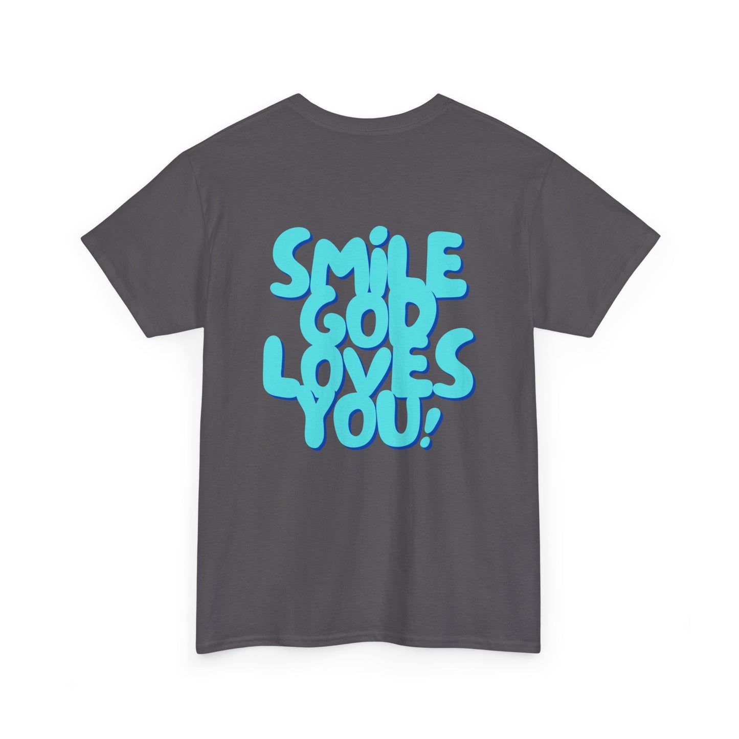 Smile God Loves You Bubble Letter Tee