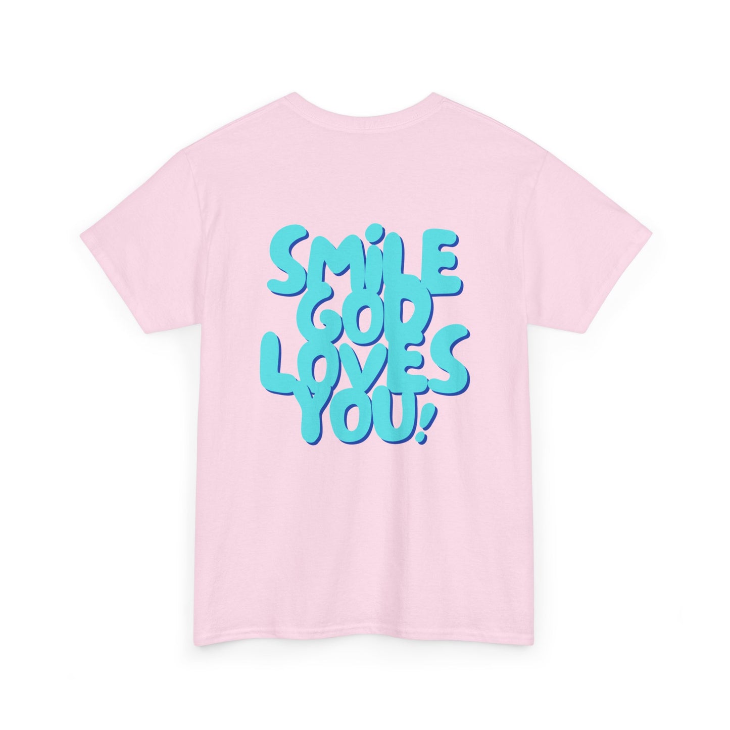 Smile God Loves You Bubble Letter Tee