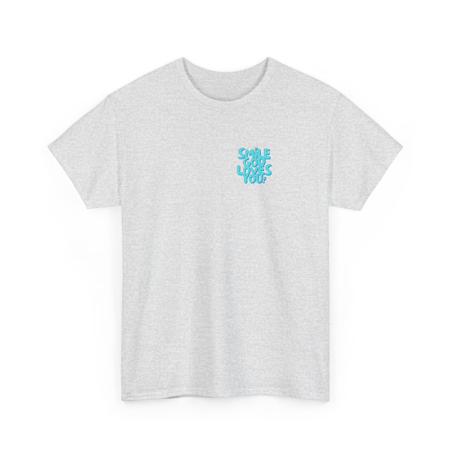 Smile God Loves You Bubble Letter Tee