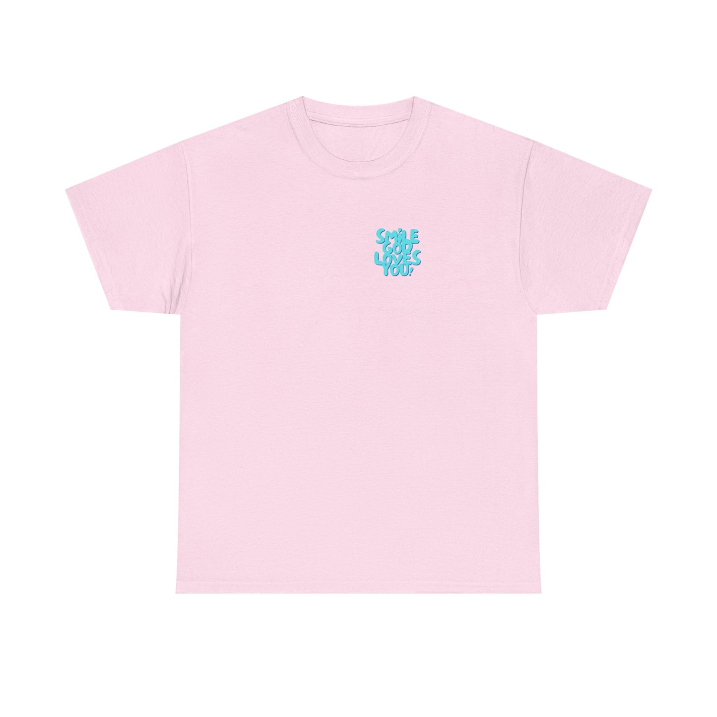 Smile God Loves You Bubble Letter Tee