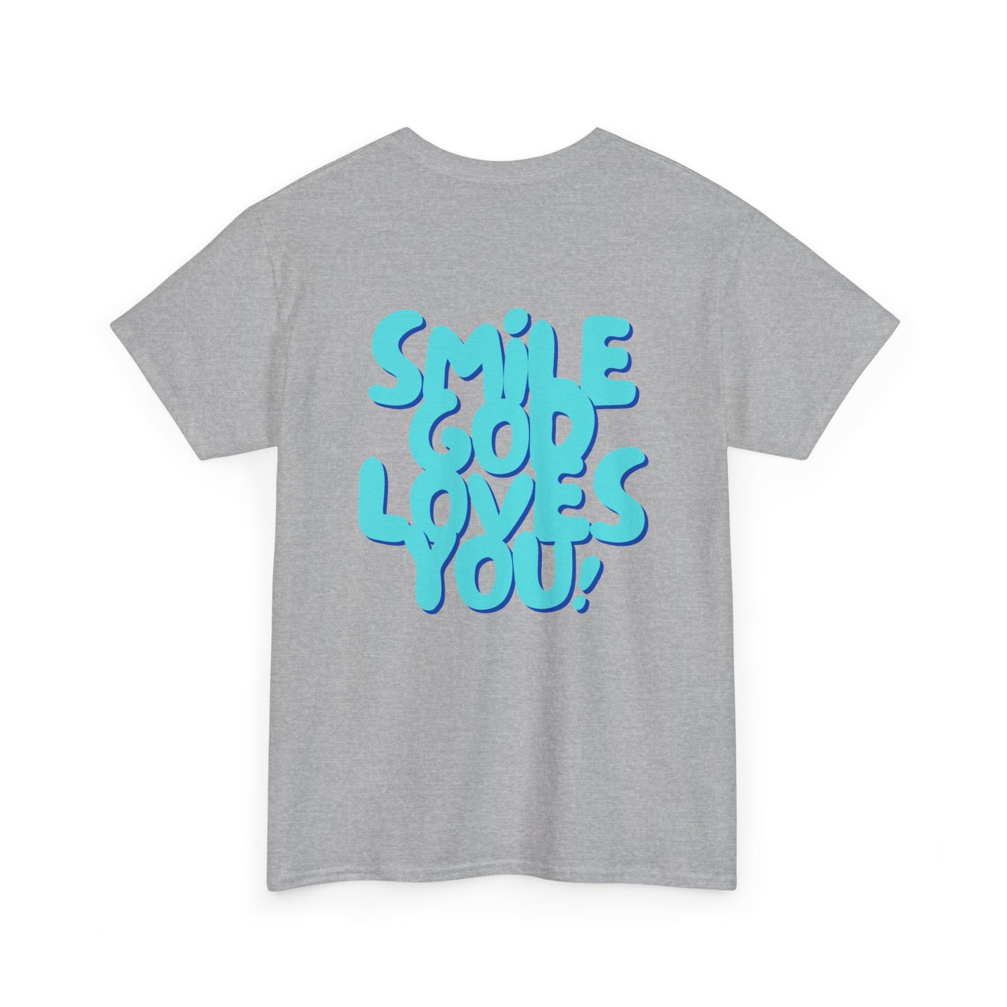 Smile God Loves You Bubble Letter Tee