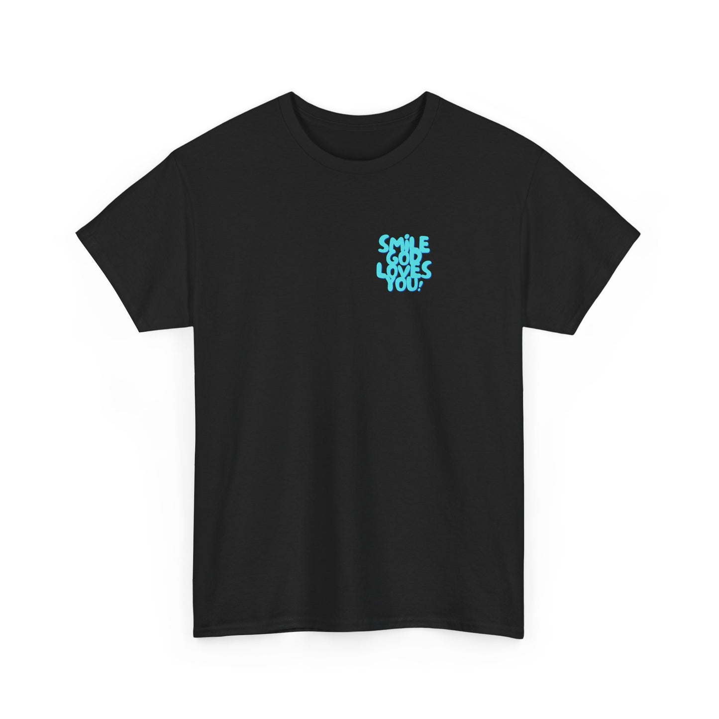 Smile God Loves You Bubble Letter Tee