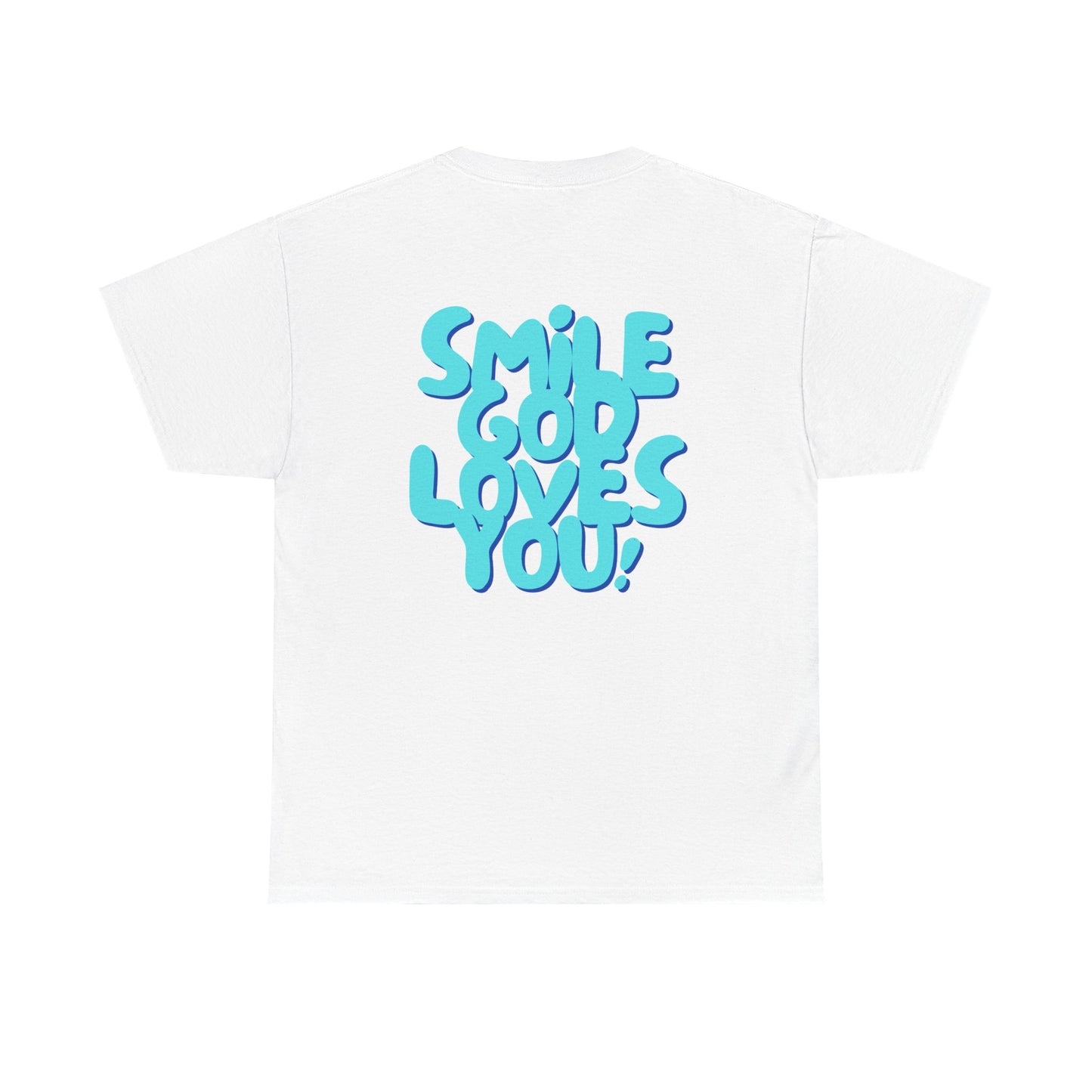 Smile God Loves You Bubble Letter Tee