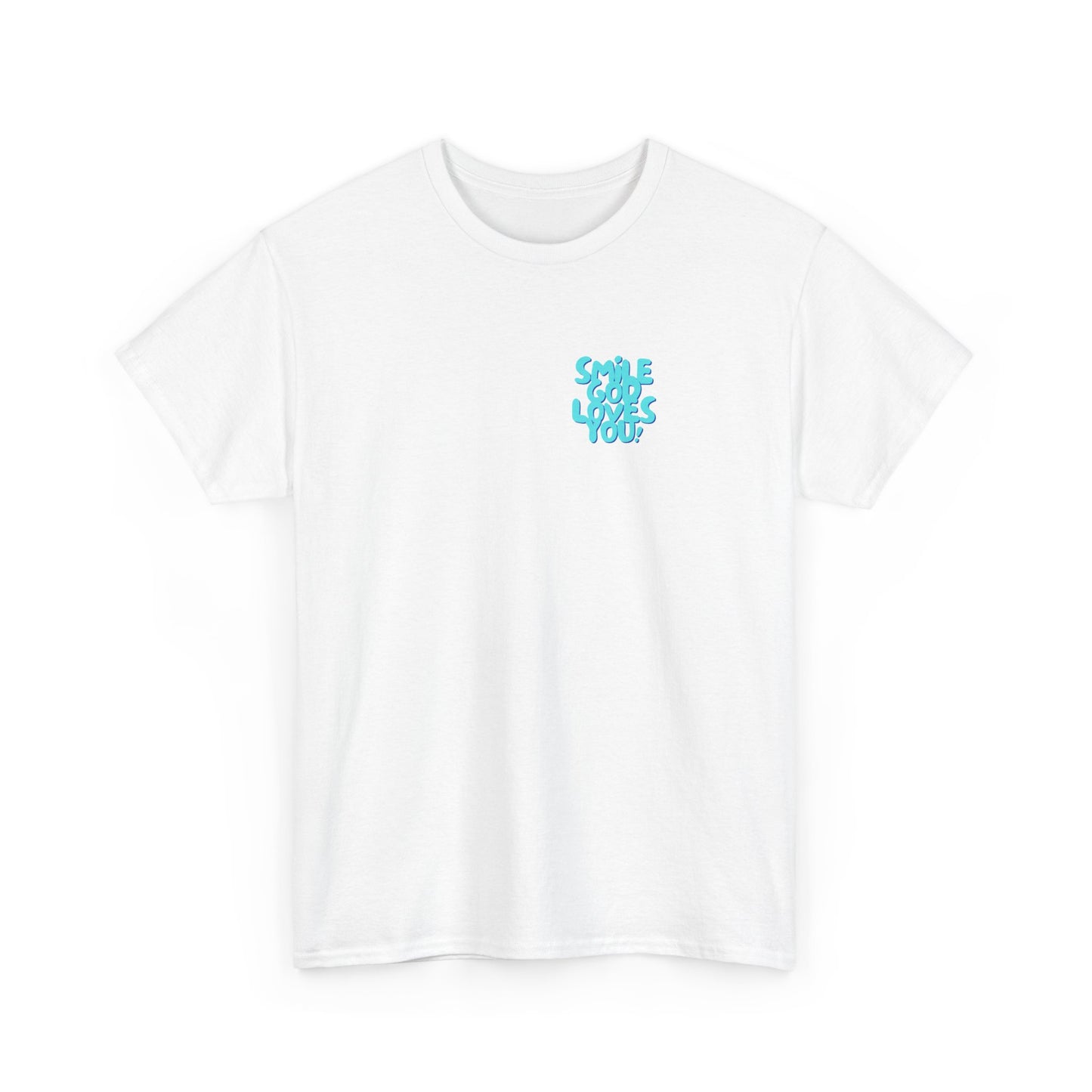 Smile God Loves You Bubble Letter Tee