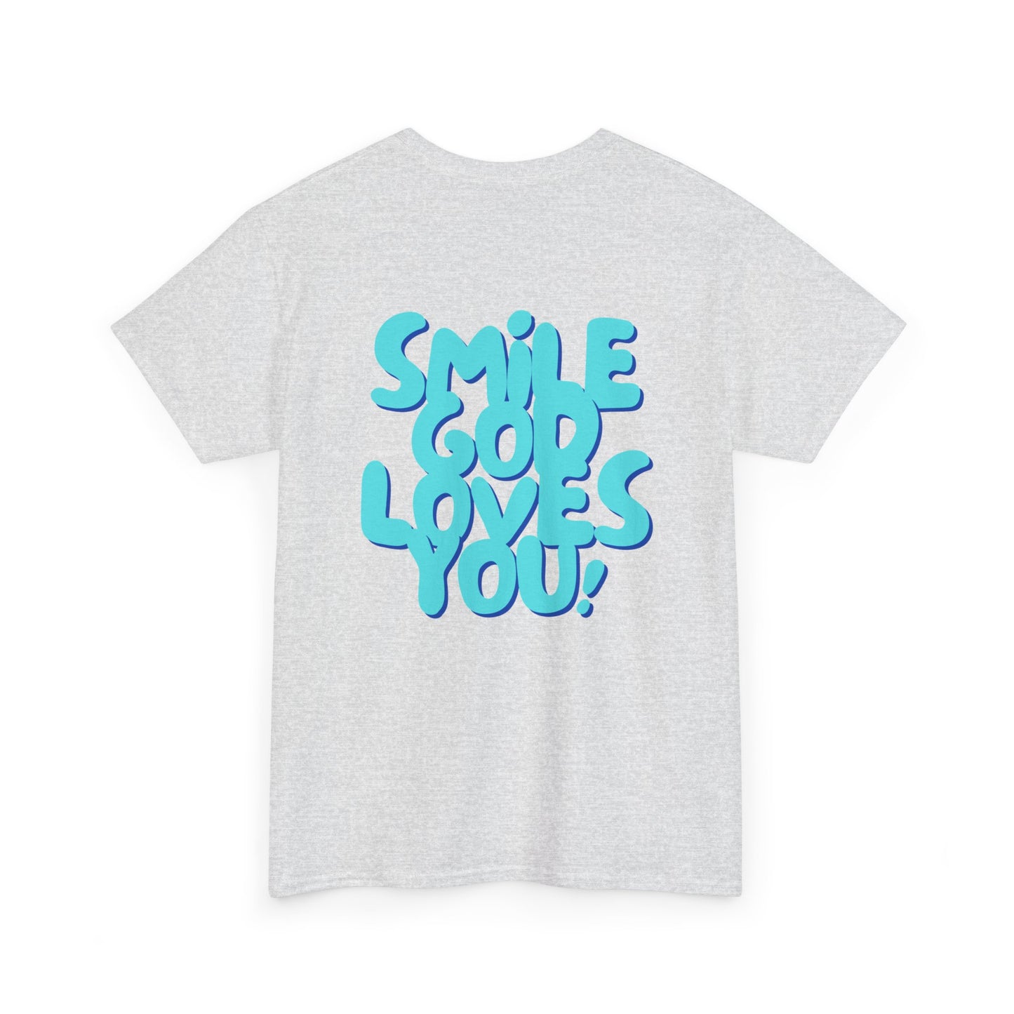 Smile God Loves You Bubble Letter Tee