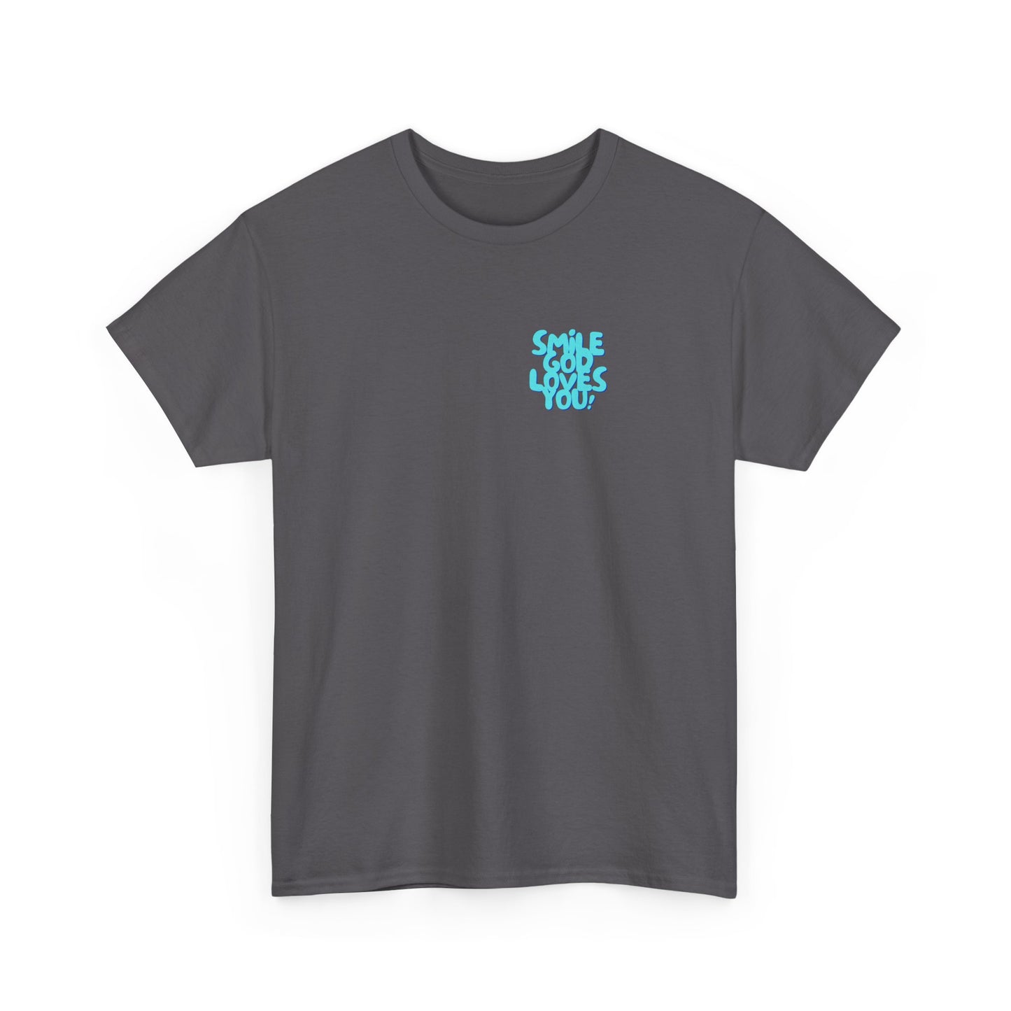Smile God Loves You Bubble Letter Tee