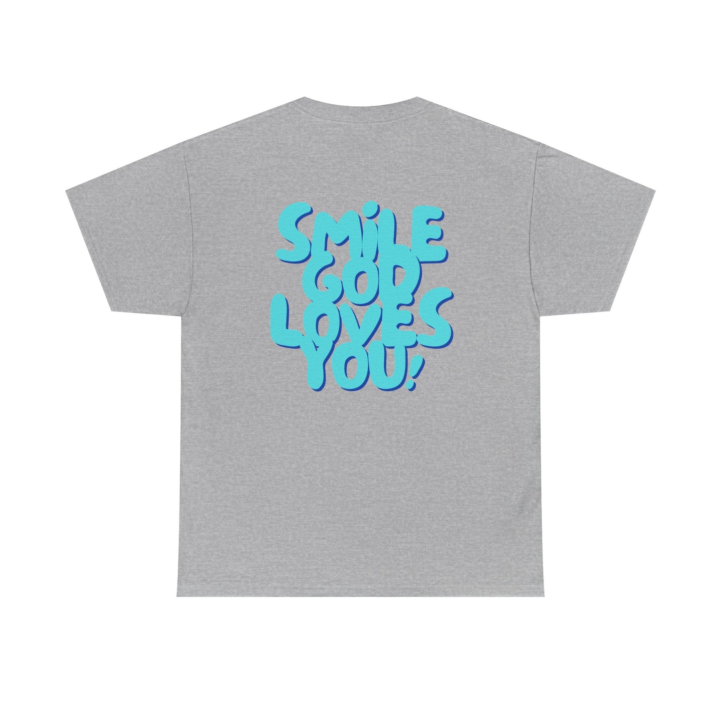 Smile God Loves You Bubble Letter Tee