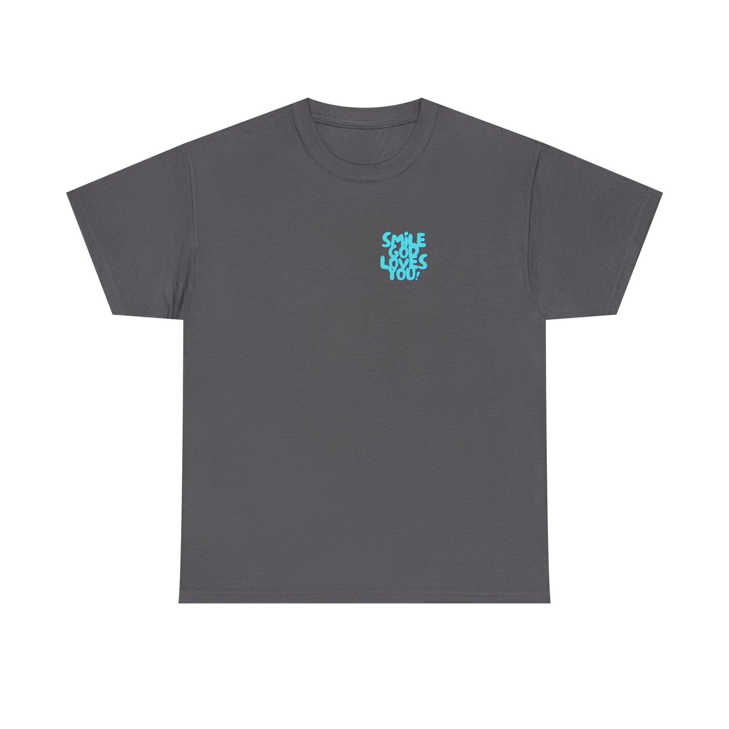 Smile God Loves You Bubble Letter Tee