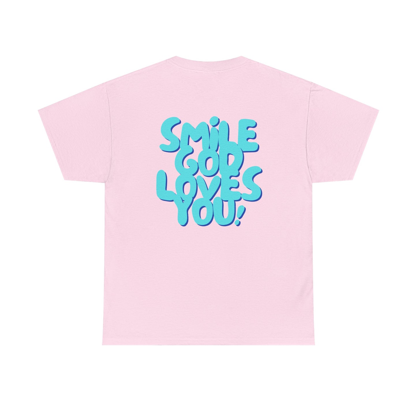 Smile God Loves You Bubble Letter Tee