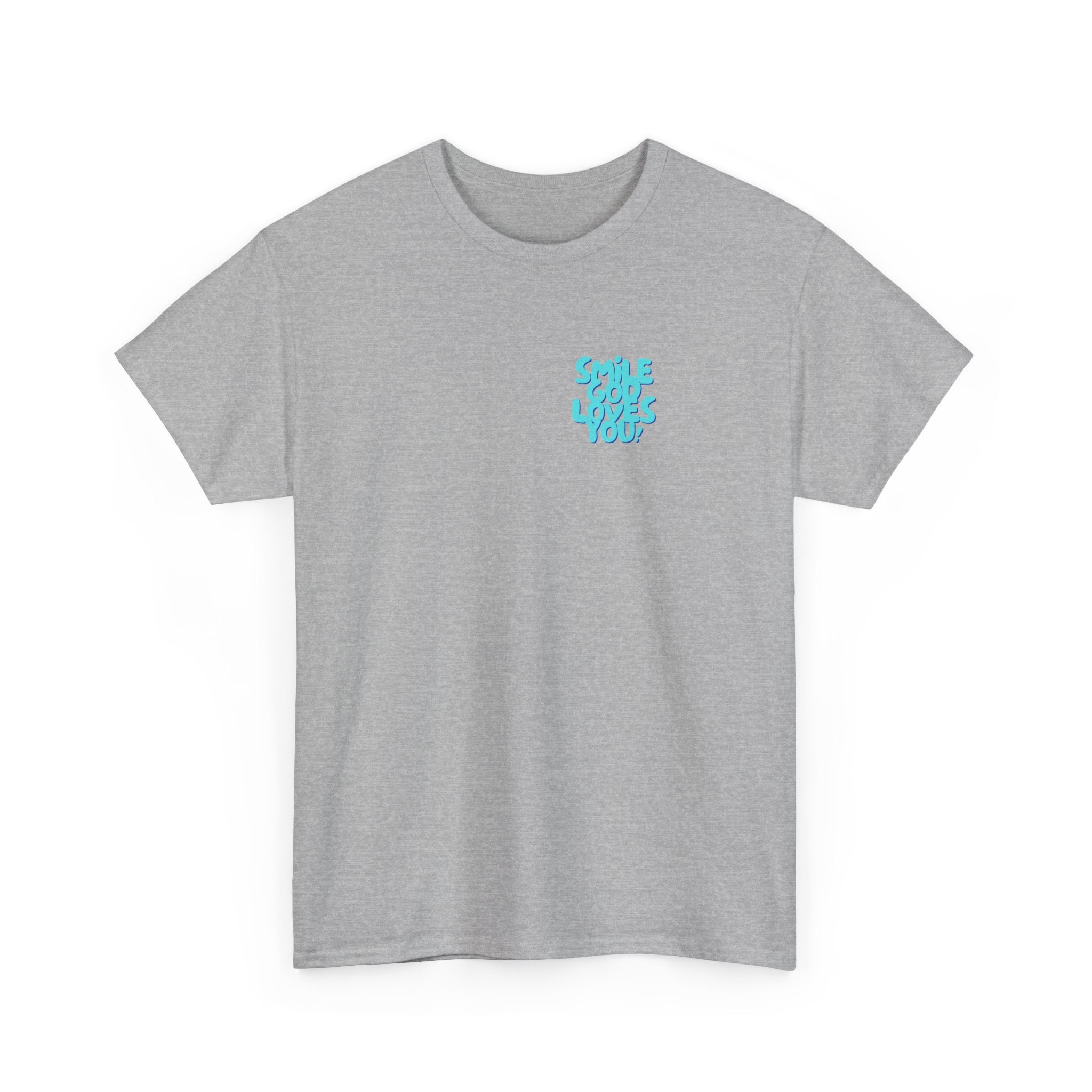 Smile God Loves You Bubble Letter Tee