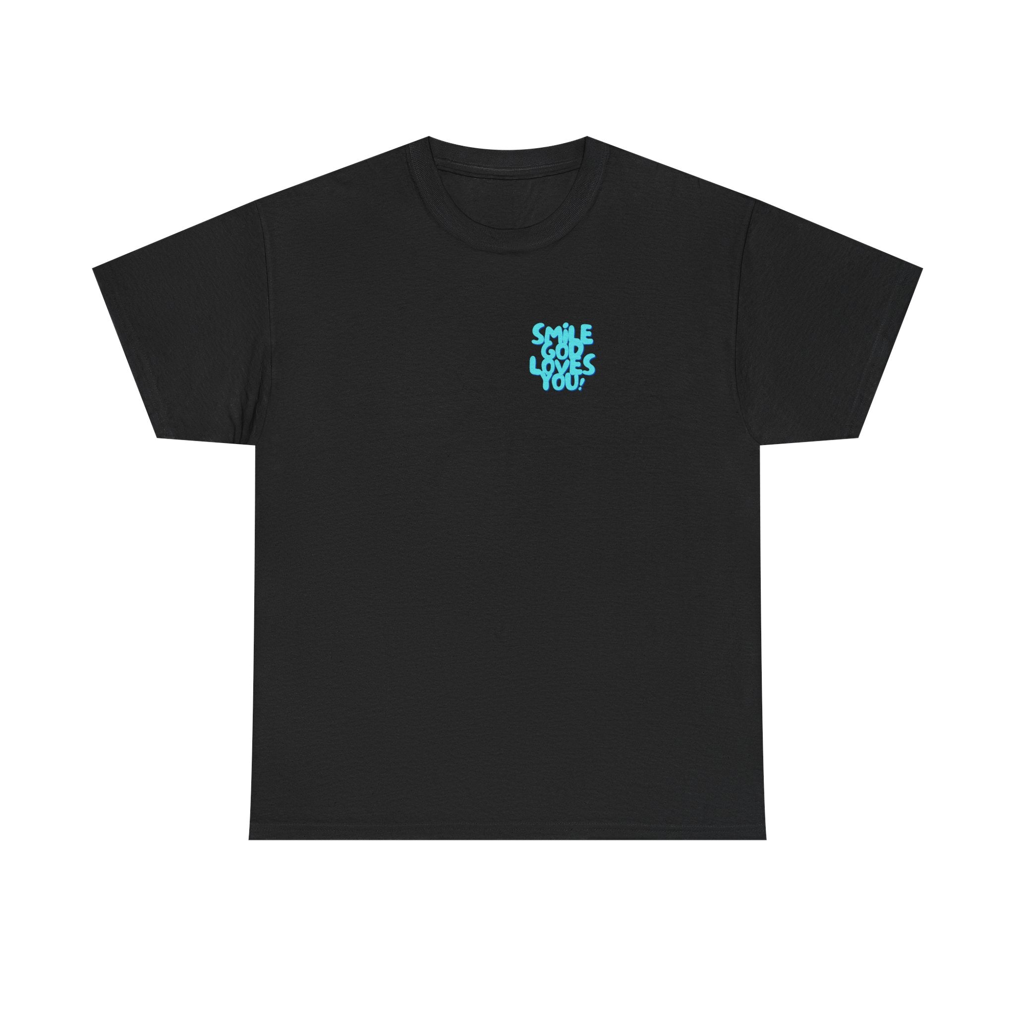 Smile God Loves You Bubble Letter Tee