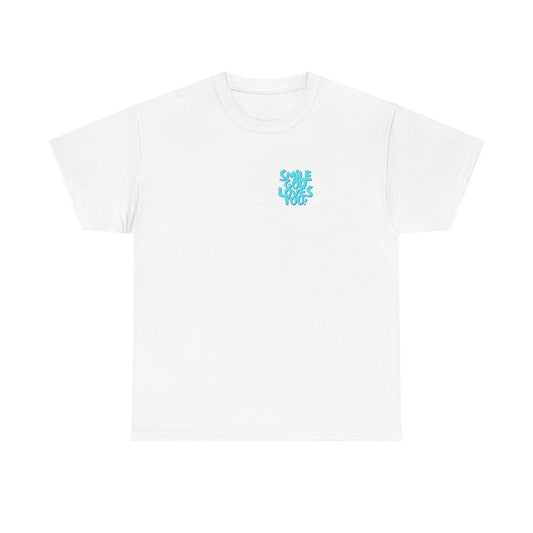Smile God Loves You Bubble Letter Tee