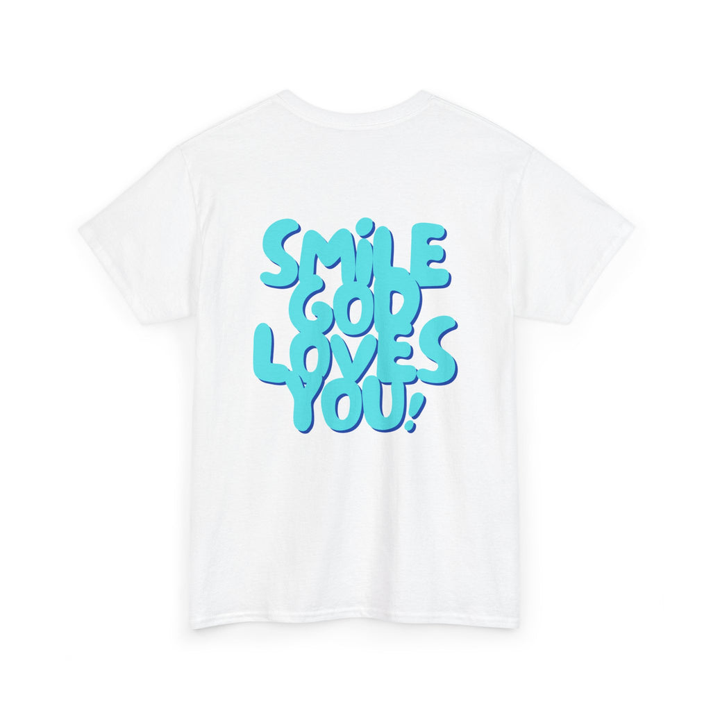 Smile God Loves You Bubble Letter Tee