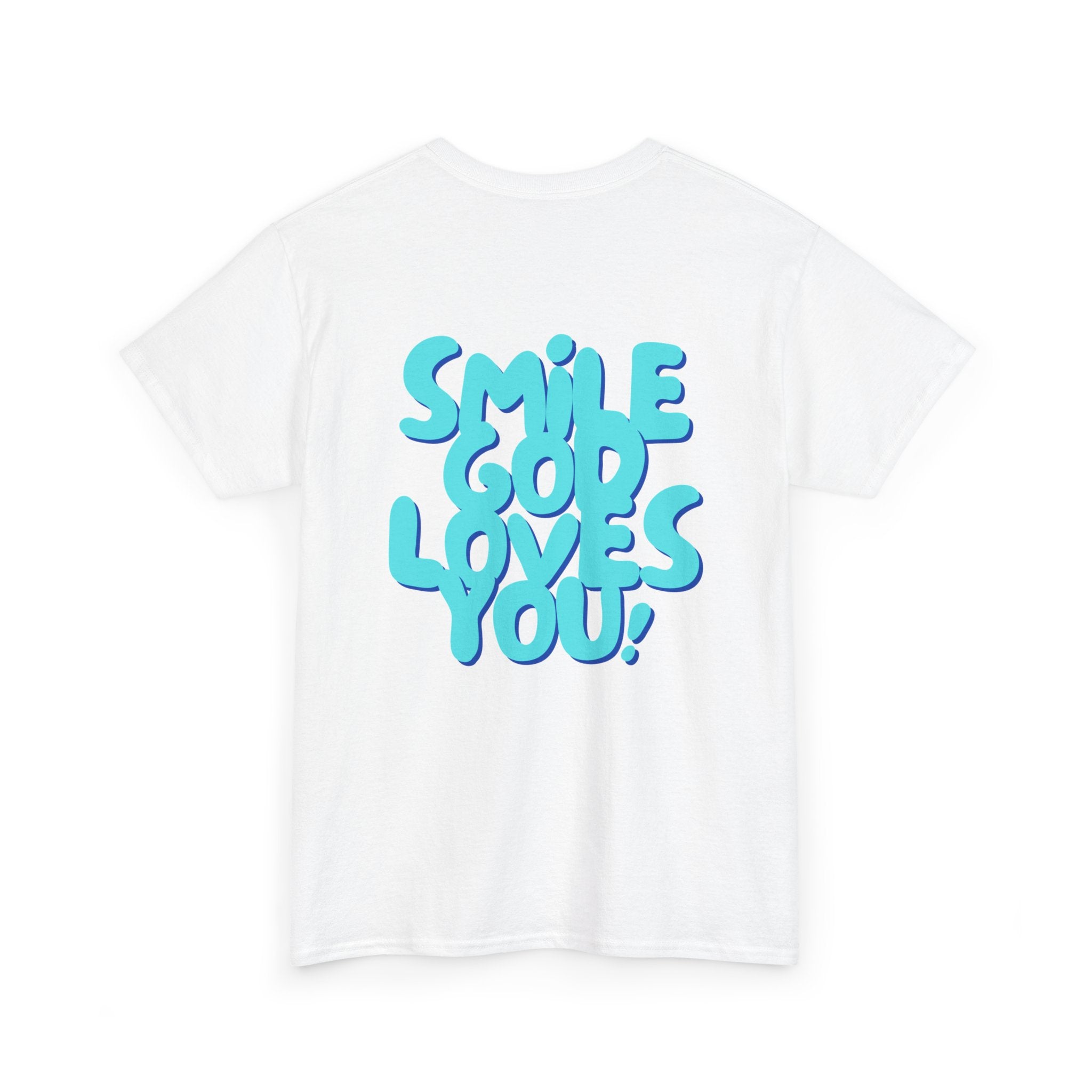 Smile God Loves You Bubble Letter Tee
