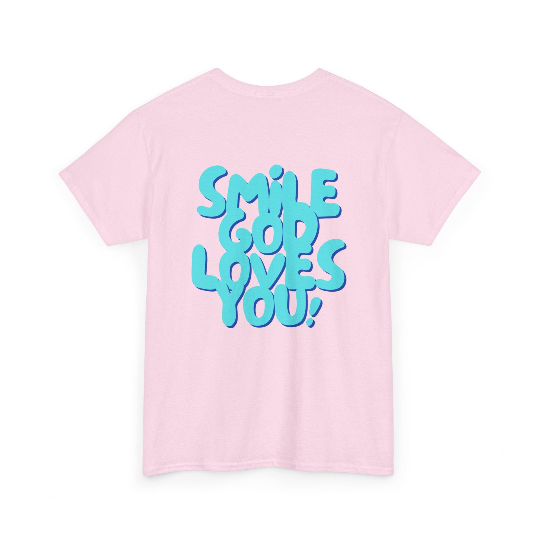 Smile God Loves You Bubble Letter Tee