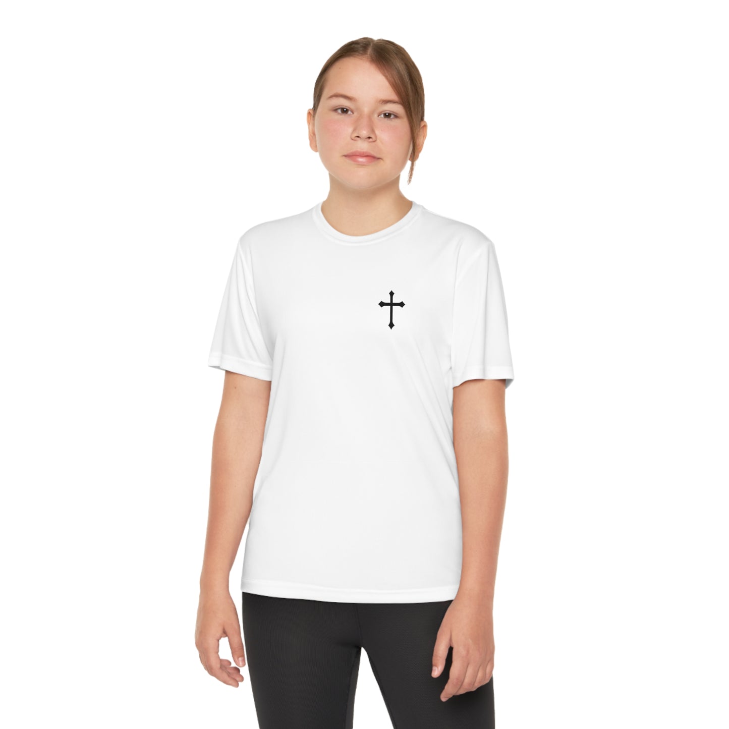 Kids Smile God Loves You Moisture Wicking Tee