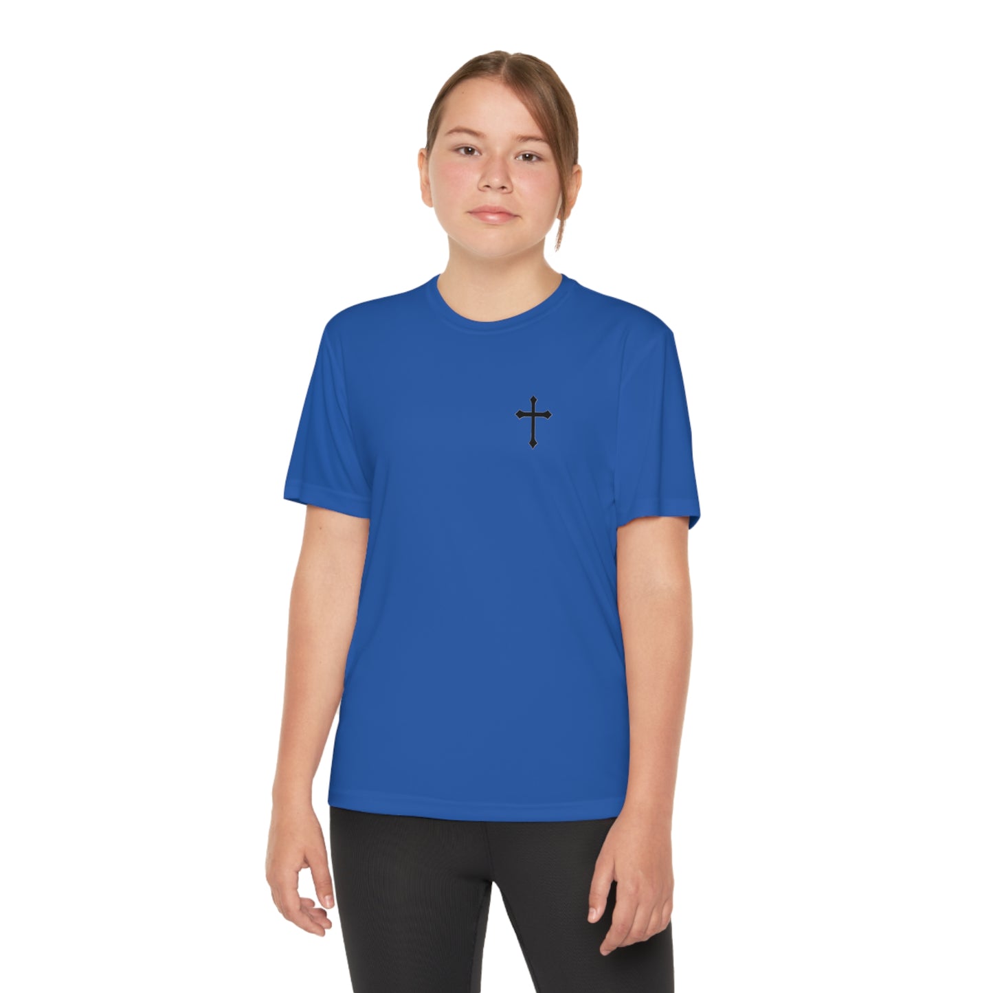 Kids Smile God Loves You Moisture Wicking Tee