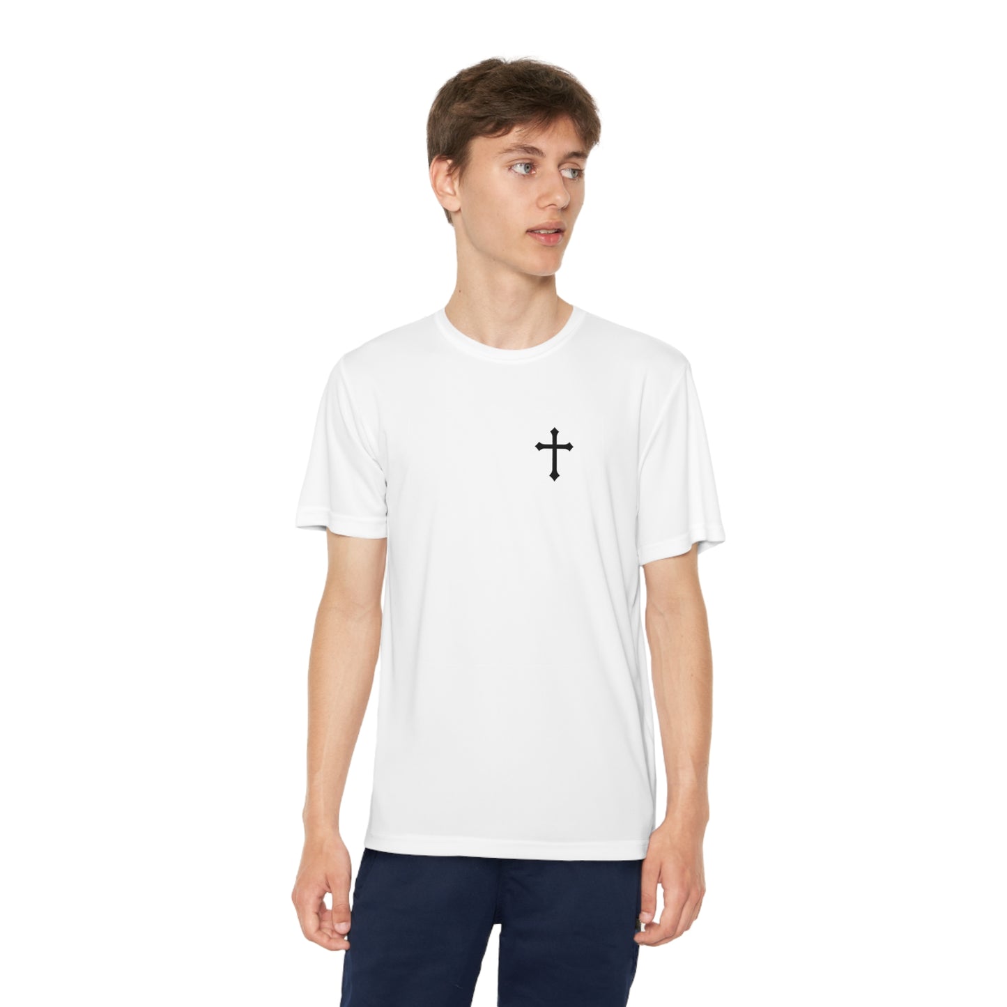 Kids Smile God Loves You Moisture Wicking Tee