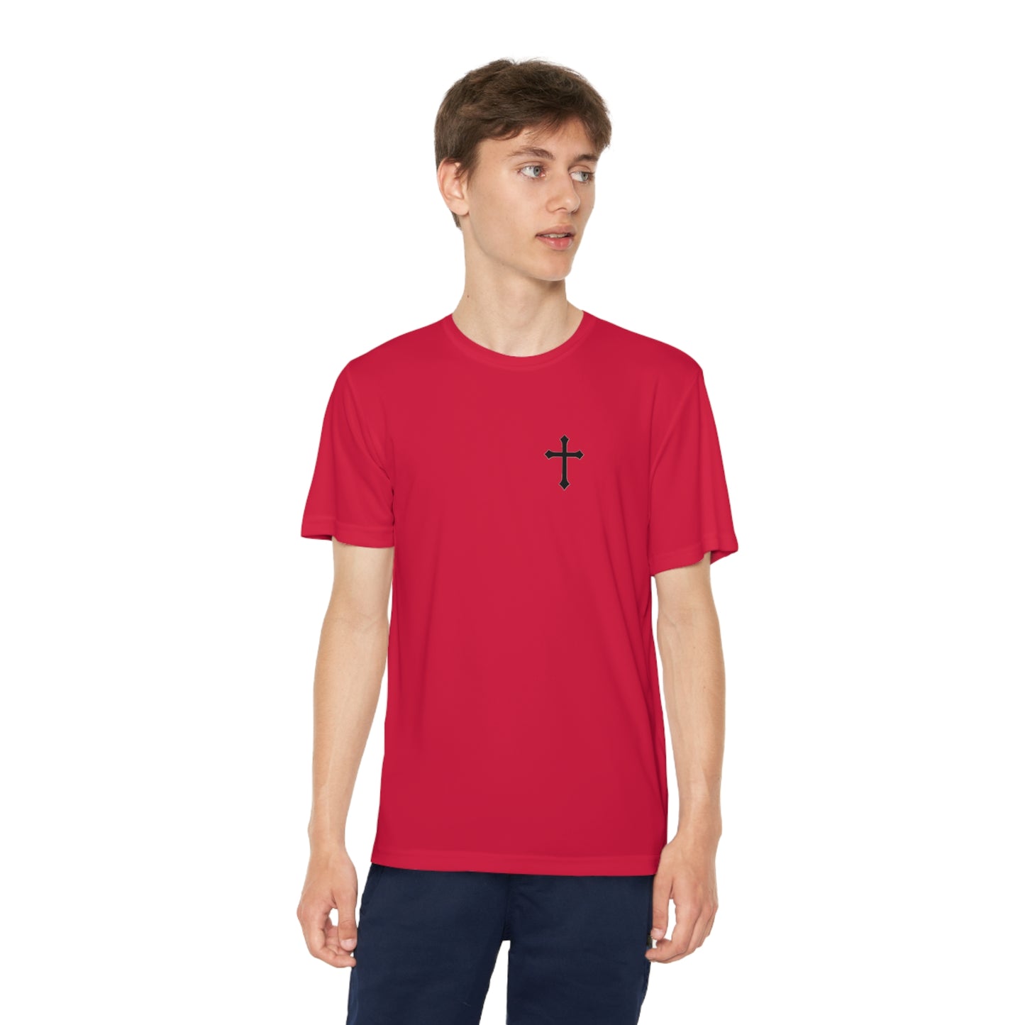 Kids Smile God Loves You Moisture Wicking Tee