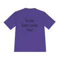 Smile God Loves You Moisture Wicking Tee