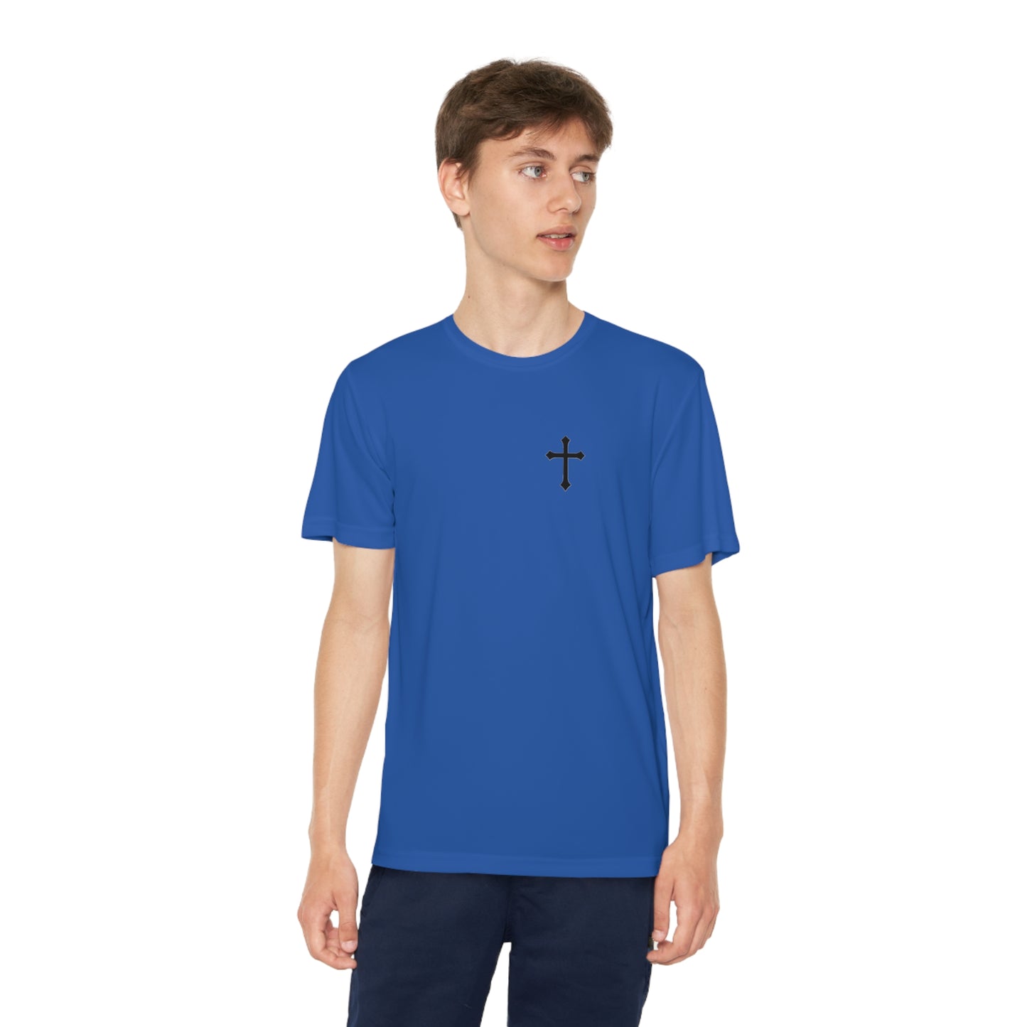 Kids Smile God Loves You Moisture Wicking Tee