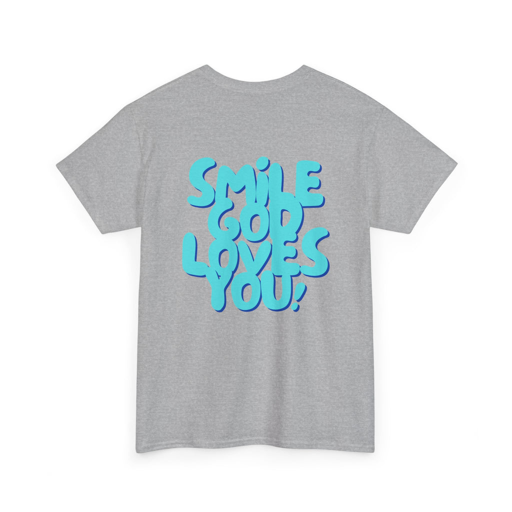Smile God Loves You Bubble Letter Tee