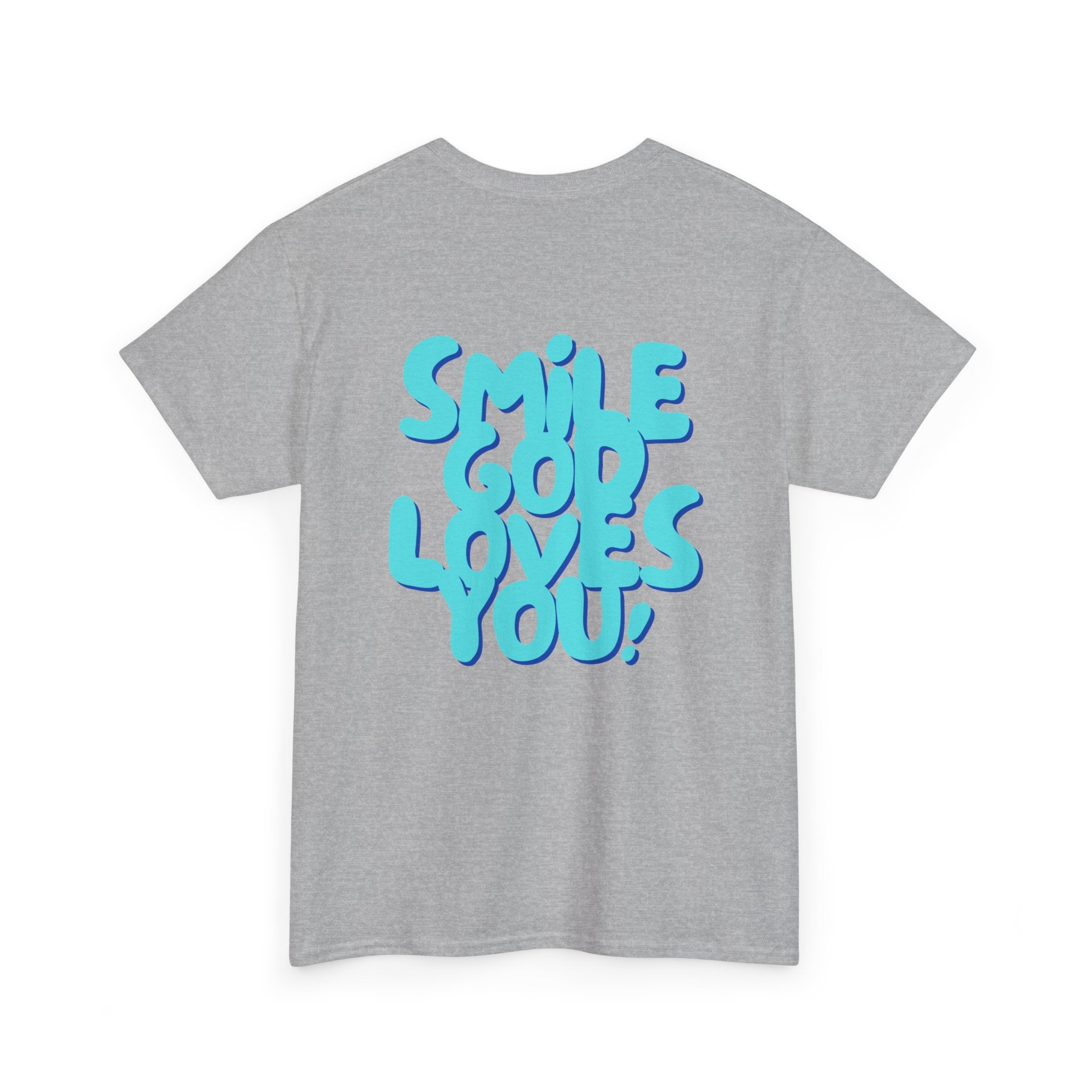 Smile God Loves You Bubble Letter Tee