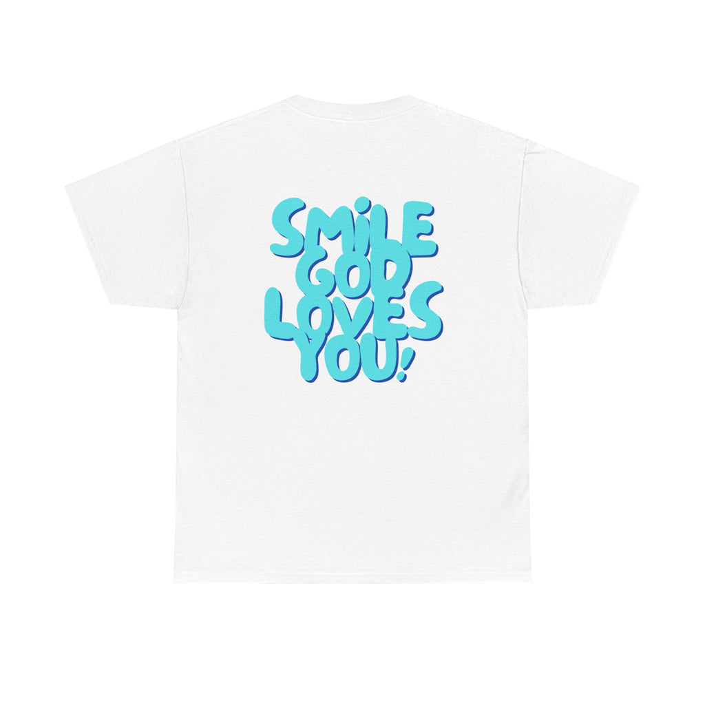 Smile God Loves You Bubble Letter Tee
