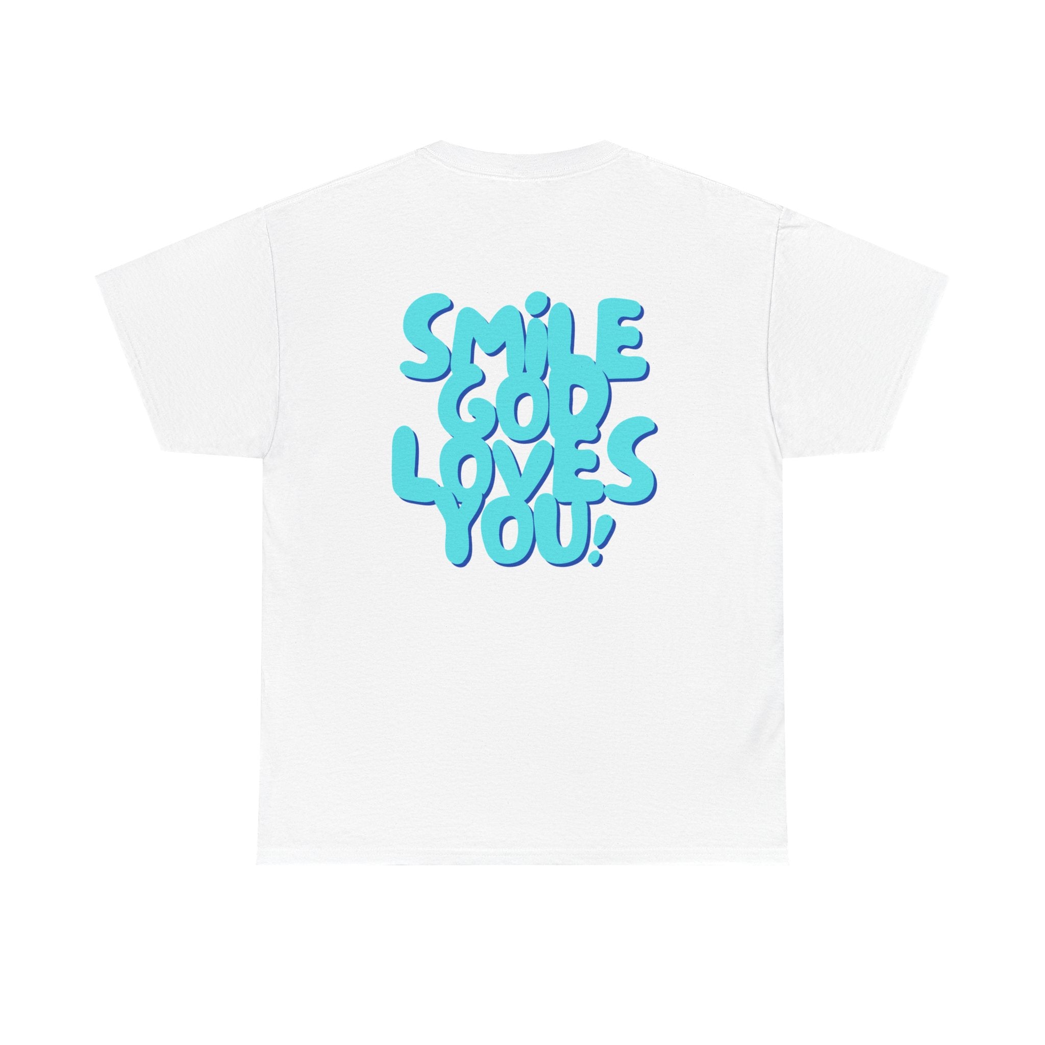 Smile God Loves You Bubble Letter Tee