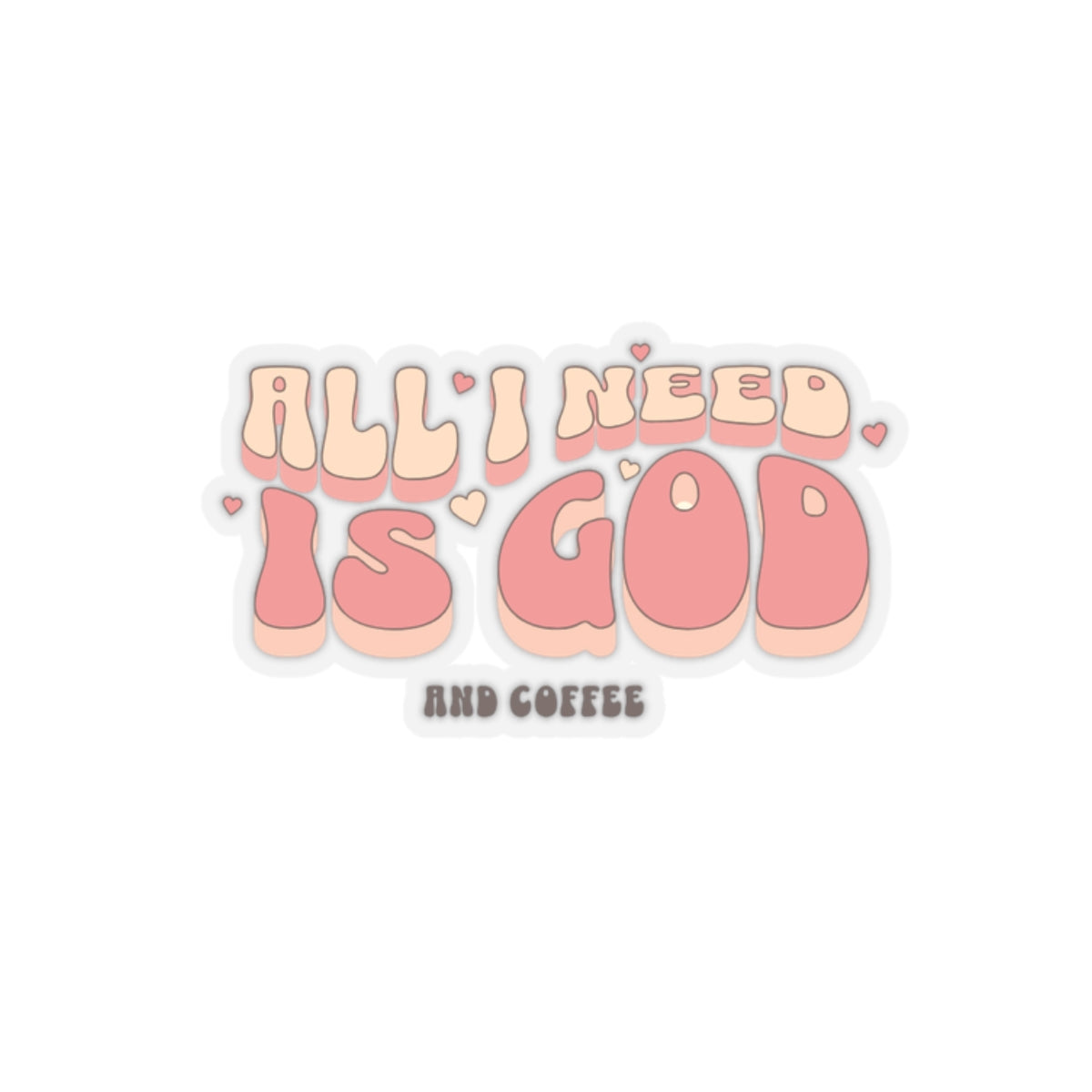 God & Coffee Sticker