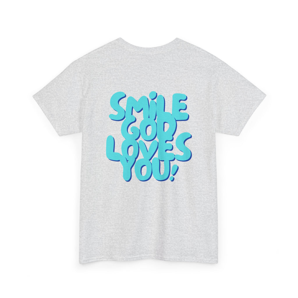 Smile God Loves You Bubble Letter Tee