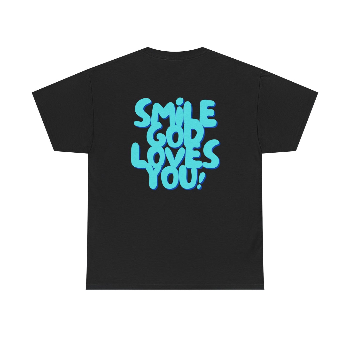 Smile God Loves You Bubble Letter Tee