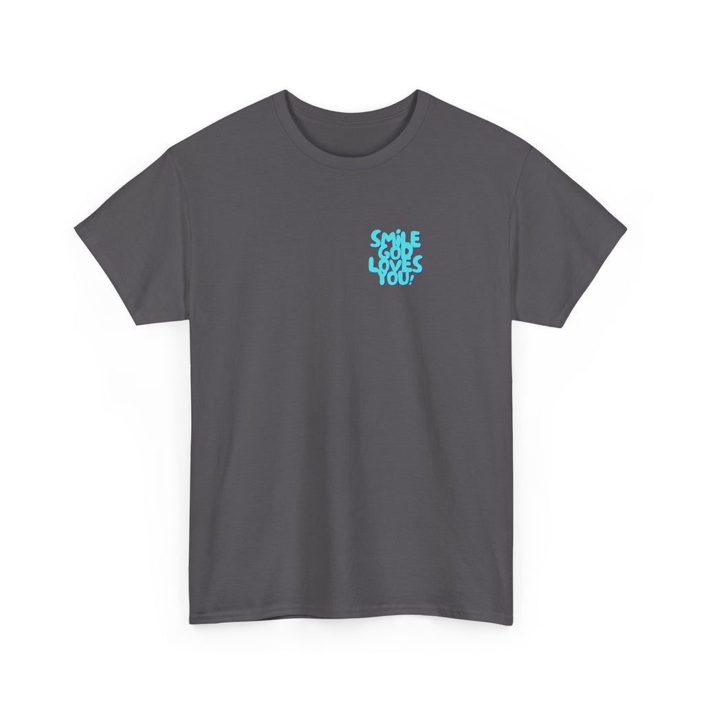 Smile God Loves You Bubble Letter Tee