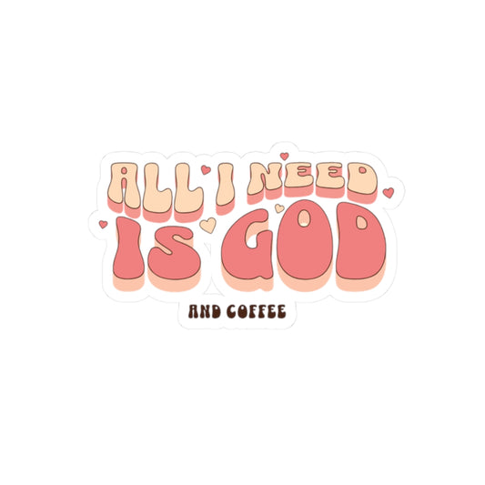 God & Coffee Sticker