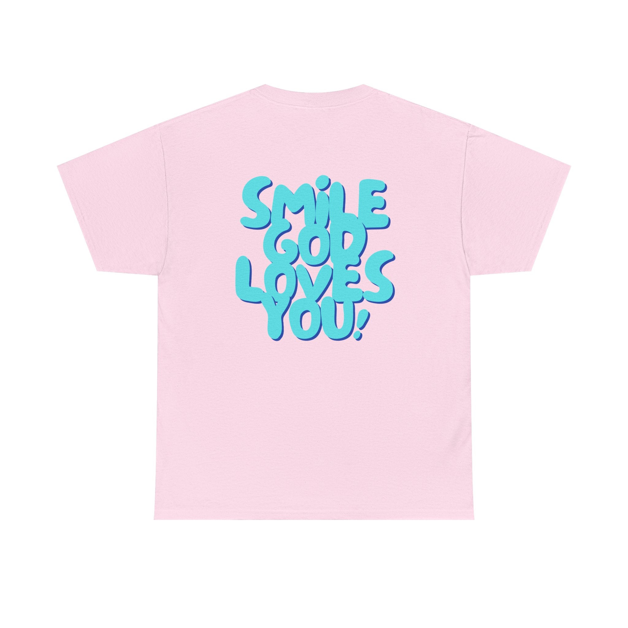 Smile God Loves You Bubble Letter Tee